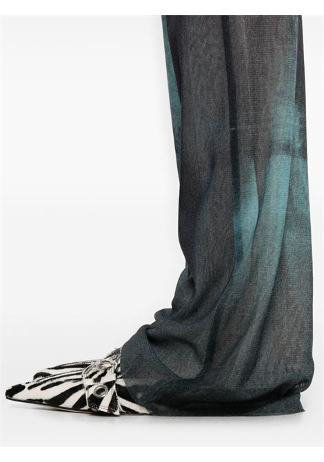pantaloni mesh printed médaillon donna indigo JEAN PAUL GAULTIER | 25/03-W-TR019-M004P5557